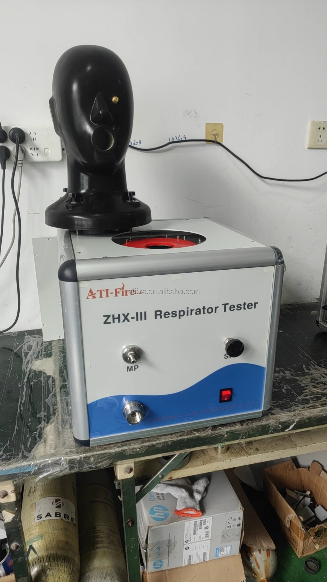 Respirator Tester for Breathing Equipment SCBA SCUBA Ventilation resistance breathing valve air tightness Mask tester