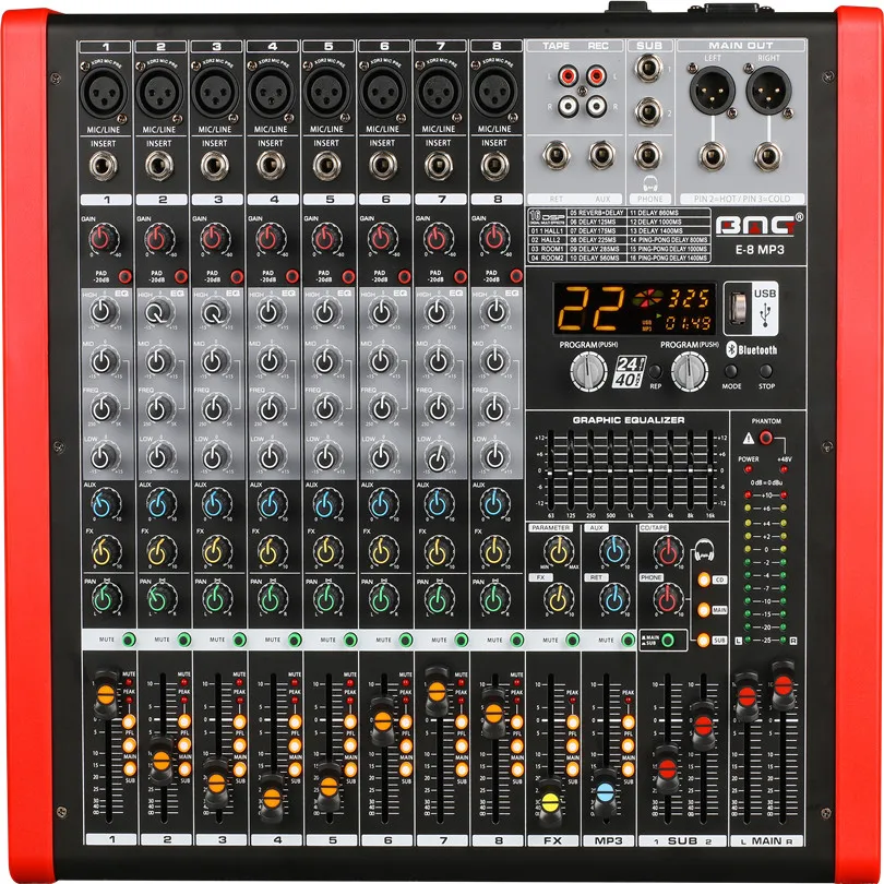 BMG E-16 MP3 16-канальный видеорегистратор с консоль usb Аудио Звук отладку музыка производство этап профессионального