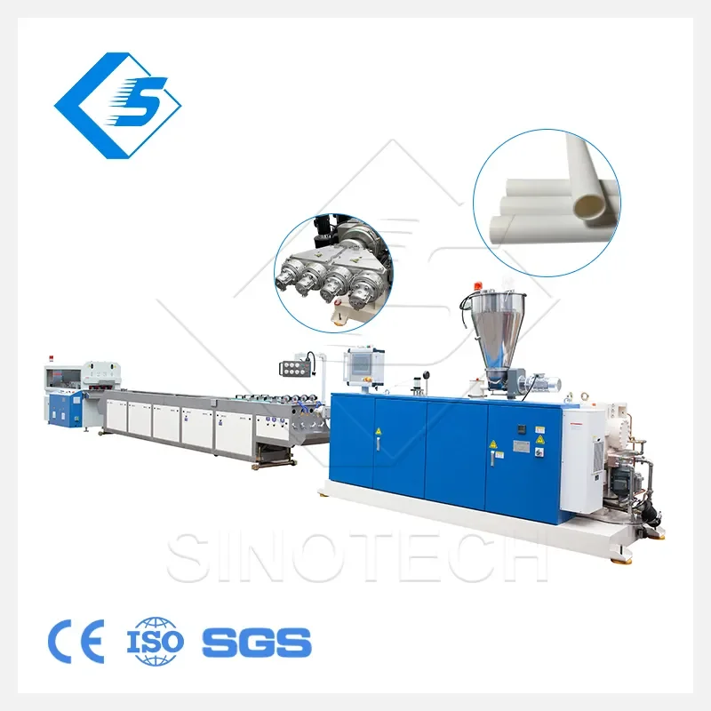 2024 Equipment For The Production Of Pipes Four outlets Water Pneumatic Pipes Making Machinery / Plastic PVC Pipe Extruder Price