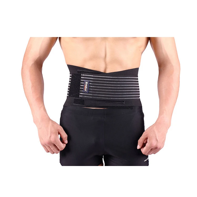 Sports Removable Pad Elastic Back Traction Waist Lumbar Support Belt Lower Back