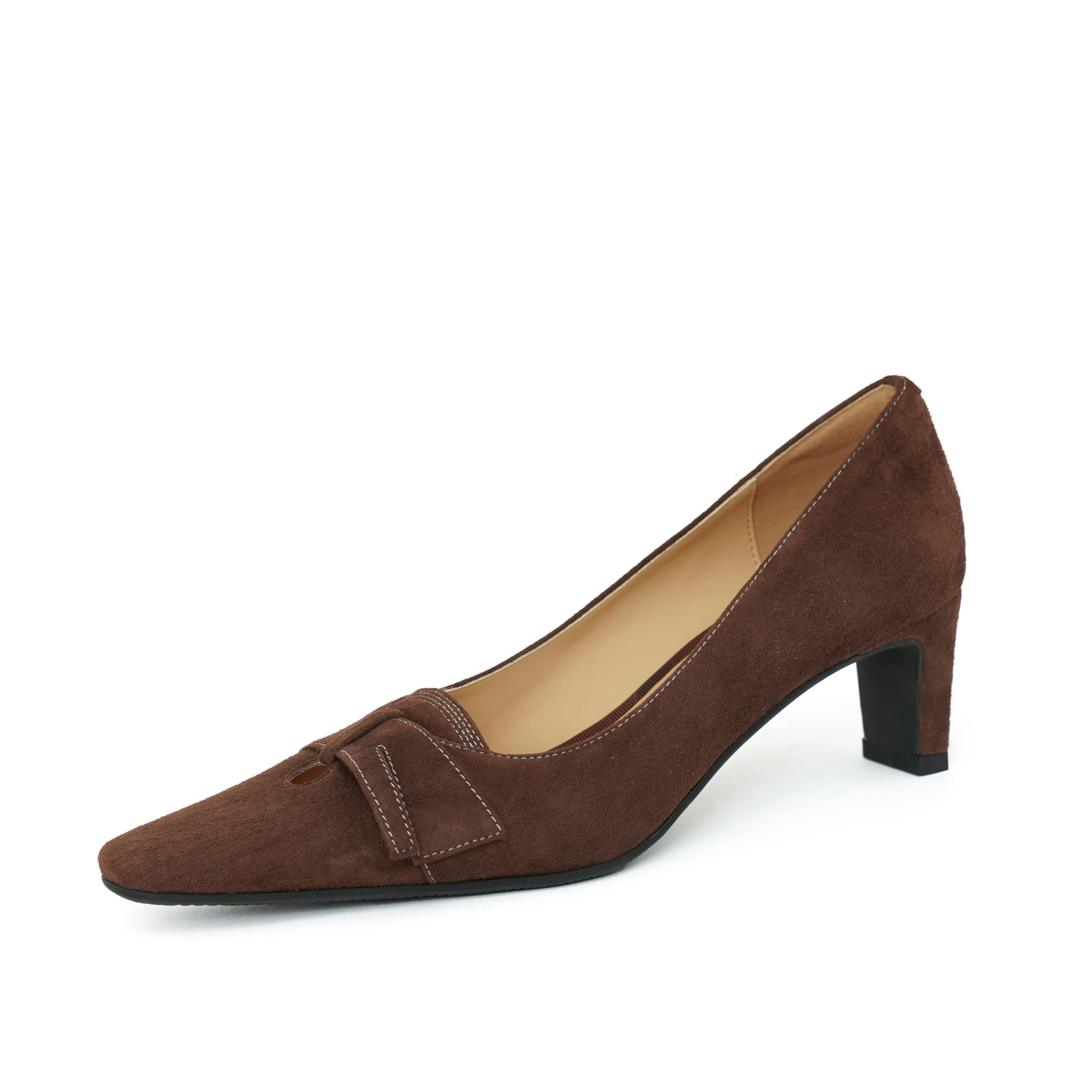 Женские туфли с квадратным носком, маленькие туфли из матовой кожи на толстом каблуке, с закрытым носком, в стиле ретро, весна 2021