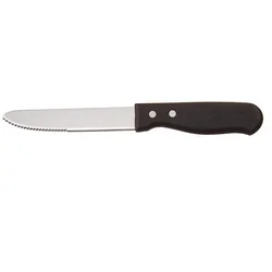 Best selling 5in Round Tip blade Jumbo Steak knife With Plastic handle