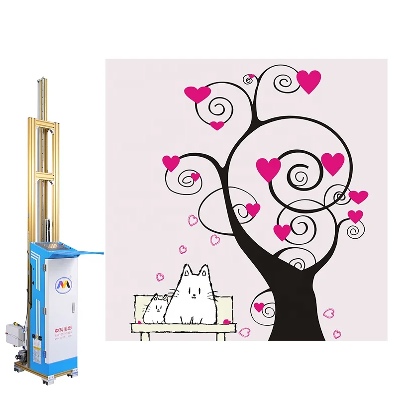 Cmykw 3D Bedroom Wall Painting Printer Background Hotel Decoration Wallpaper Vertical Printer for Wall