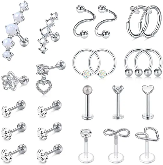 2023 Hotselling Ear Tragus Cartilage Earrings Helix Daith Body Piercing Jewelry With Wholesaler Price