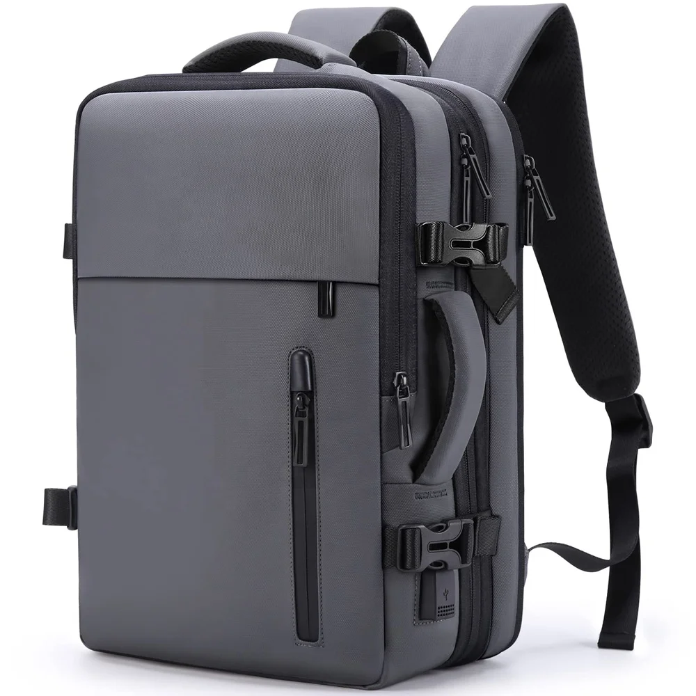 Manufacturer Custom Logo Large Capacity Flight Approved Carry-On Luggage Expandable Laptop Travel Backpack Bag for Men