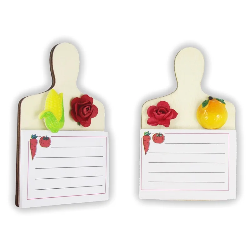 Горячая Распродажа, оптовая продажа, OEM бумажный 3D магнит на холодильник, магнитный блокнот на заказ для холодильника