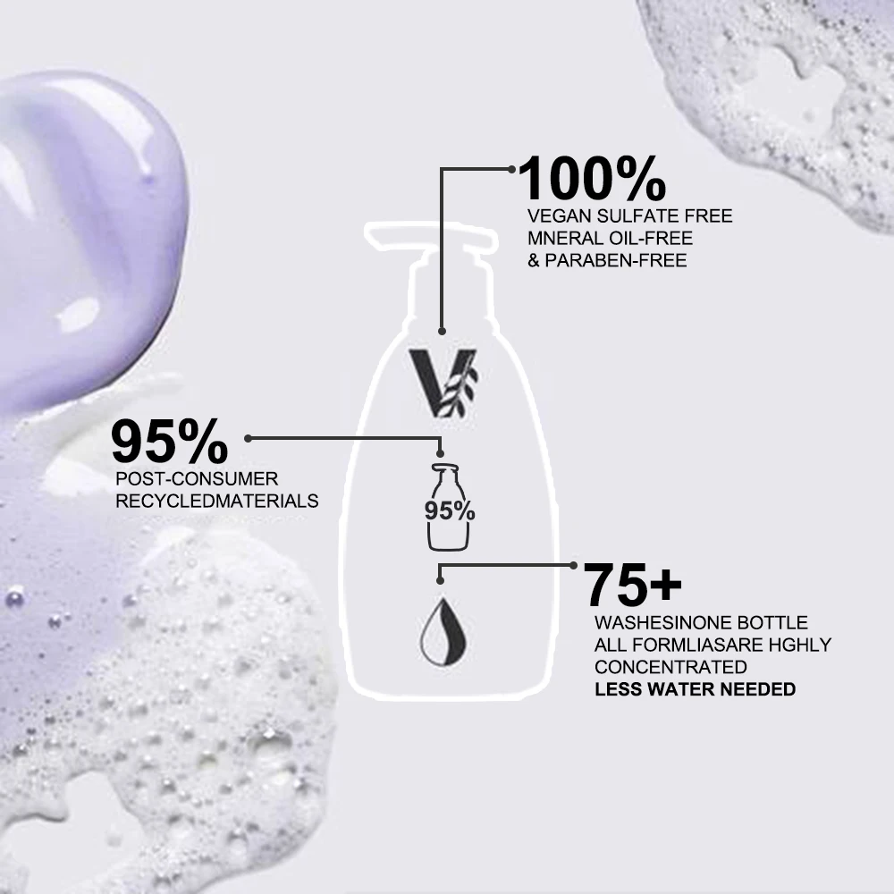 Blonde Shampoo Brassy Control Purple Blue Toners Silver Shampoo for blonde grey white hair