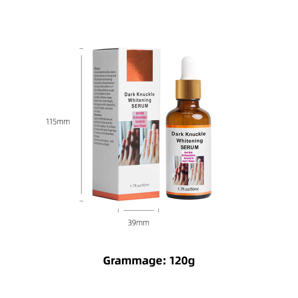 Wholesale Dark Knuckles Fast Whitening Serum Hand Dark Knuckle Elbows Knee Intense Stains Removal Oil Skin Care Products