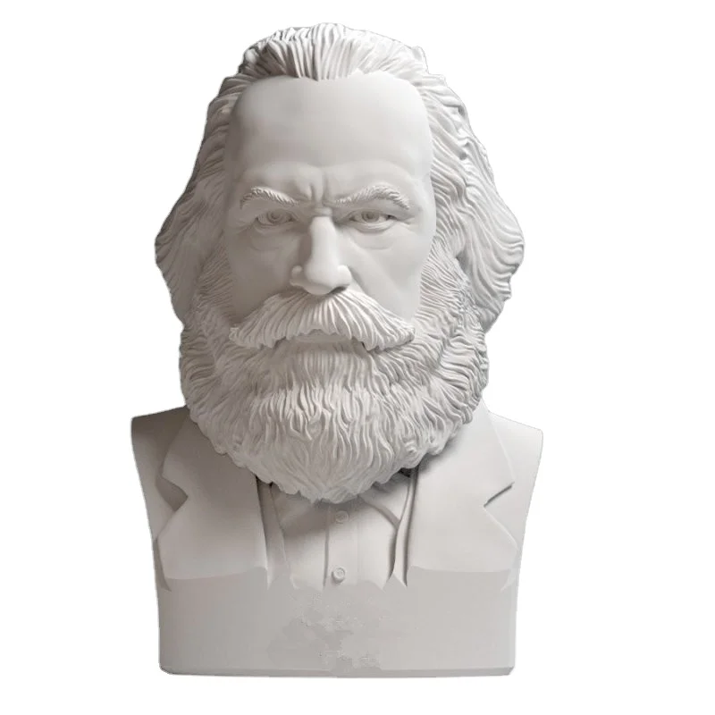 custom sculptures Large Resin Statue Karl Marx Bust like Portrait Character Sculpture Decor Artificial Style Wall Usage Model