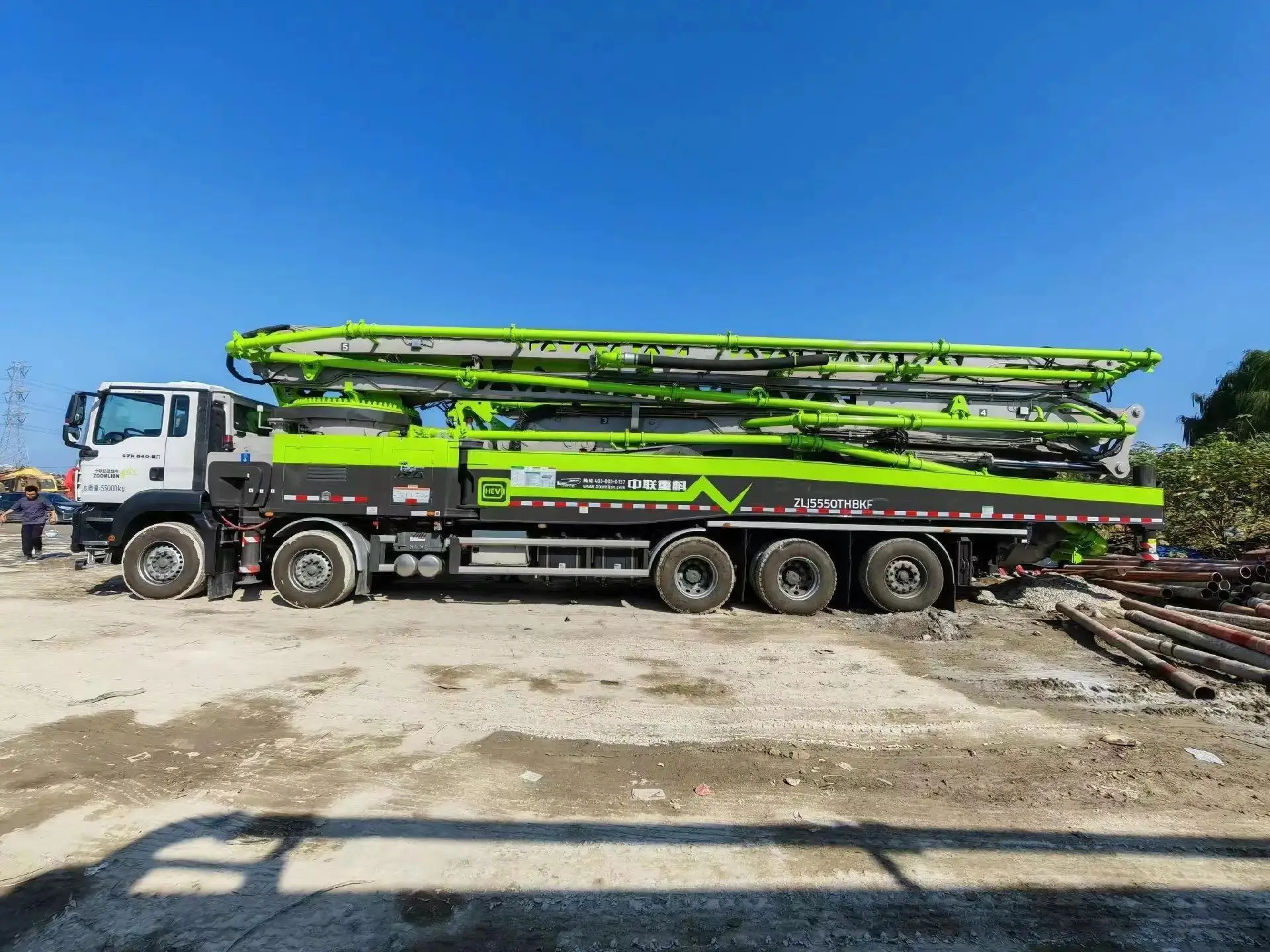 Zoomlion 43m грузовик монтируется бетононасос 43X-5RZ по Заводской Цене для продажи