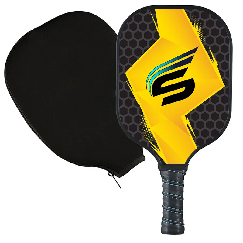 Carbon fiber matte surface beach squash racket bag set hollow pickleball racket manufacturer sample/processing wholesale
