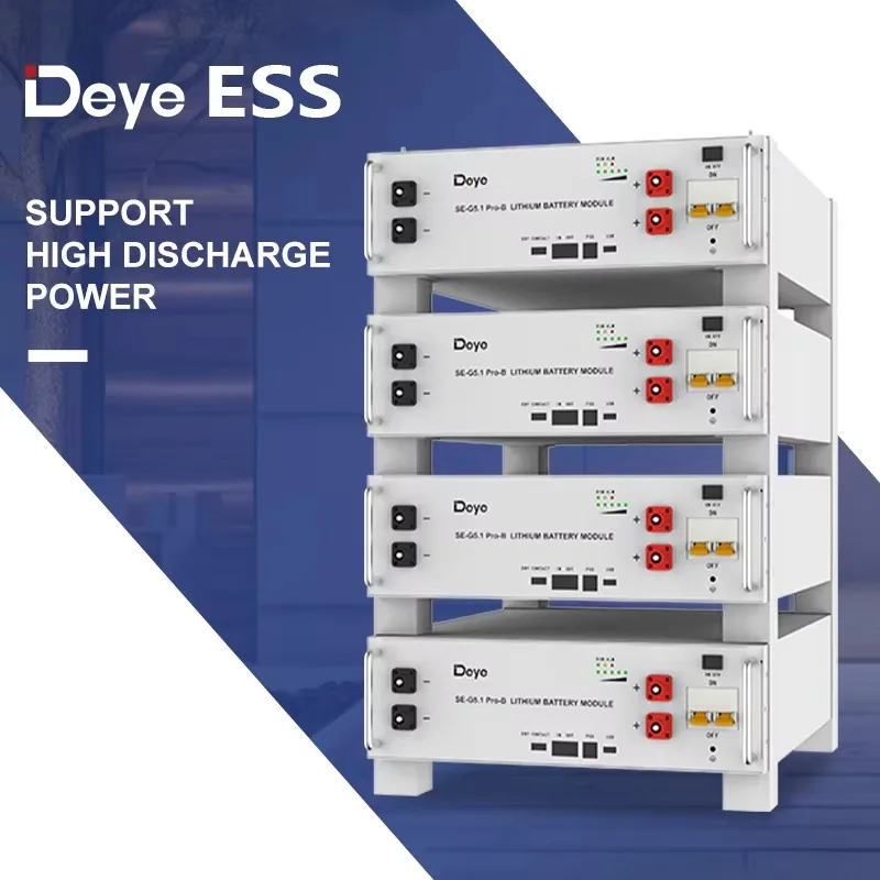 ЕС склад Deye SE-G5.1 Pro-B литиевая батарея низкого напряжения 5kw 10kw 15kw 20kw домашнего использования 100A солнечная на