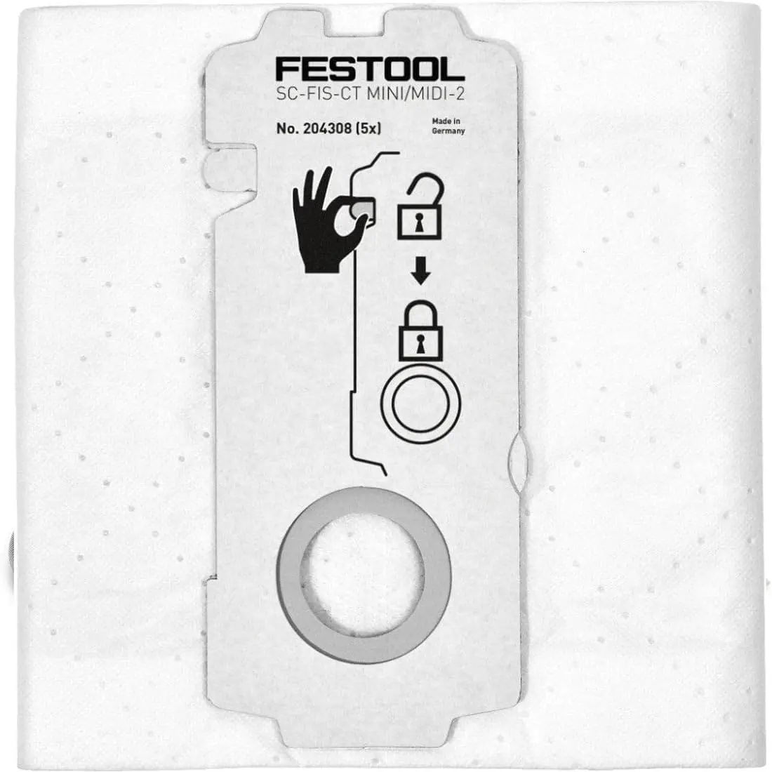 Replacement for Festools Vacuum Bags Type  Efficiency Vacuum Cleaner Compatible with   Festools 204308/MIDI Vacuum Cleaner Bags