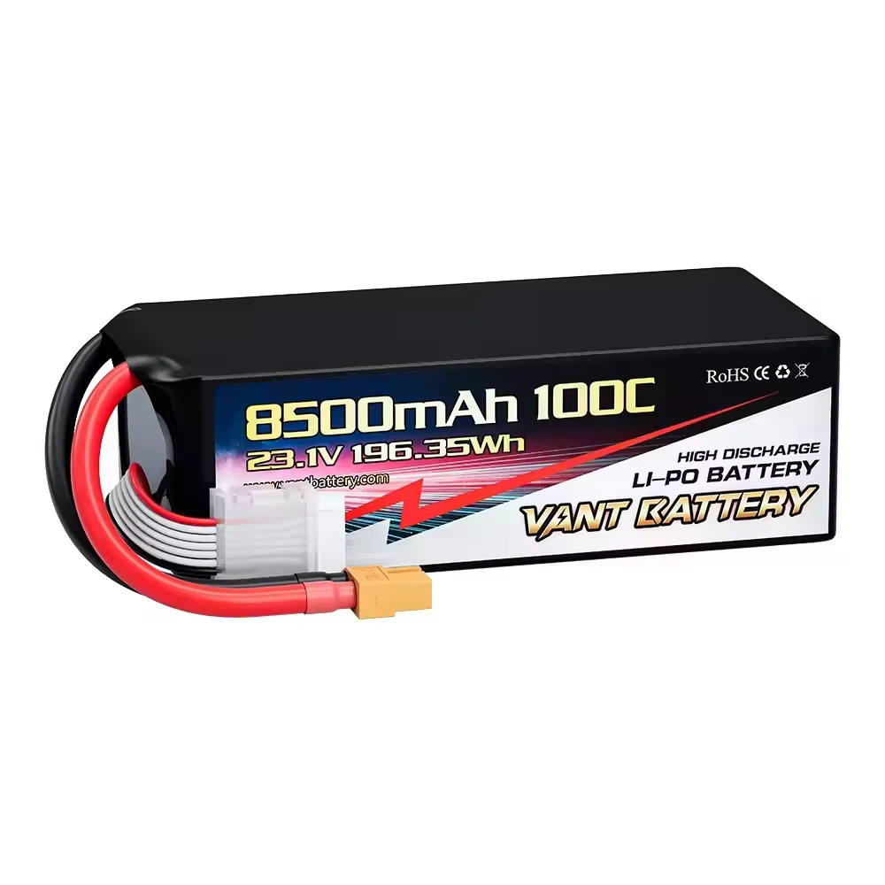 Vant 6S drone battery 8500mah 23.1V 100C 6S lipo battery with XT60 Plug batteries for drones 7/10/13/15 inch