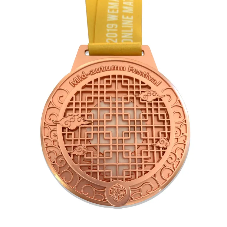 Factory cheap zinc alloy die-casting custom gold copper silver metal sports commemorative race medal