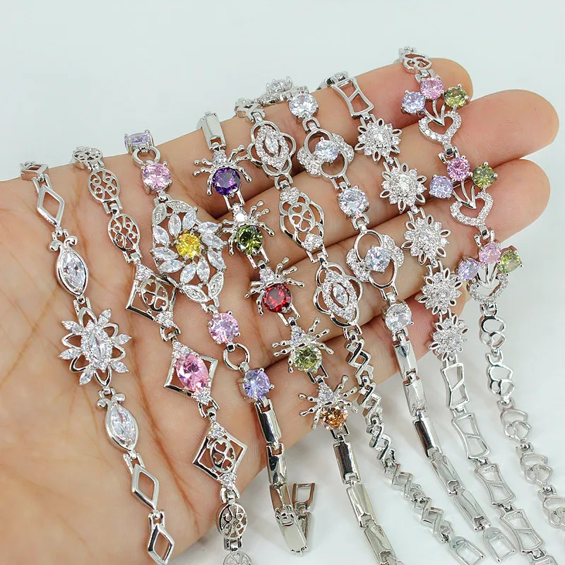 Jewelry selling fashion jewelry brass plated silver bracelet ladies bracelet