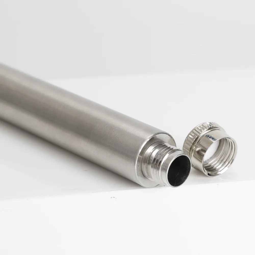 45ml Portable Outdoor Stainless Steel Wine Tube Cigar Tube Shaped Small Wine Pot European and American Style