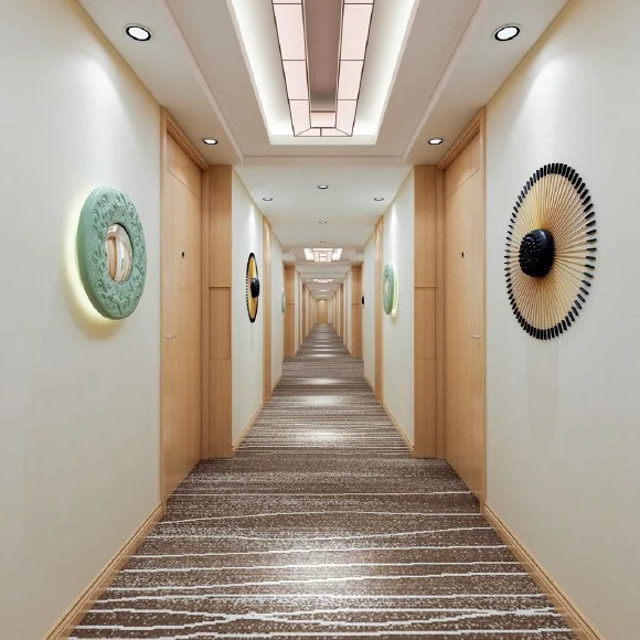 Washable Designer Custom Center Bedroom Printed Floor Hotel Room ,Polyester Printed Room carpet