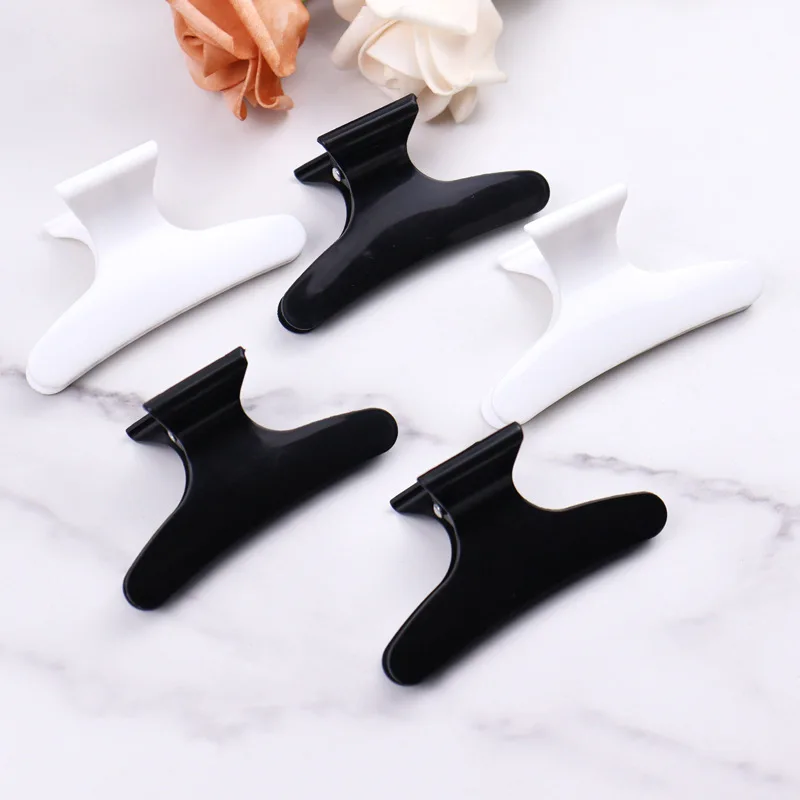 Wholesale Custom LOGO Plastic Salon Barer Hair Styling Hair Accessories Claw Clamp Grip Butterfly Hair Clip
