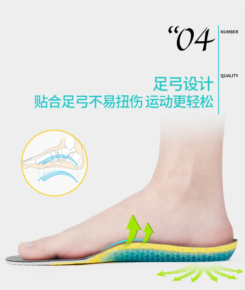 Orthotic Insole Arch Support EVA Flat Foot Health Shoe Sole Pad insoles for Shoes insert padded Orthopedic insoles for feet