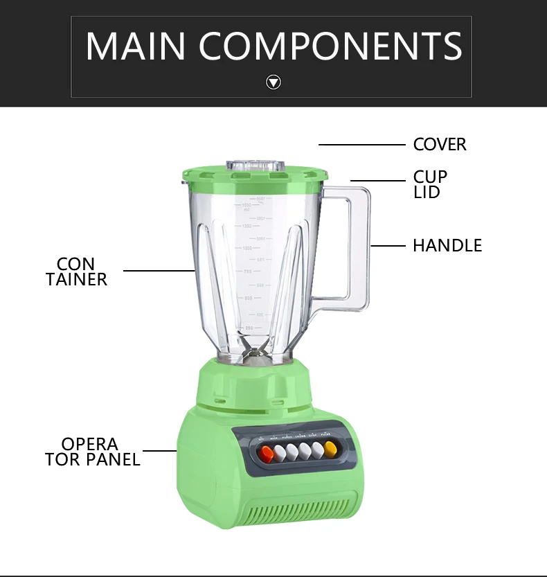 Hot Selling 1.5L Multifunction Juicer Blender 999 plastic jar fruit mixer and juicer blender mixer