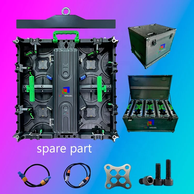 Indoor P4.81 Full Color Rental LED Screen Display  Best New HD Stage Publicity Cabinet Fully Customizable Interface Advertising