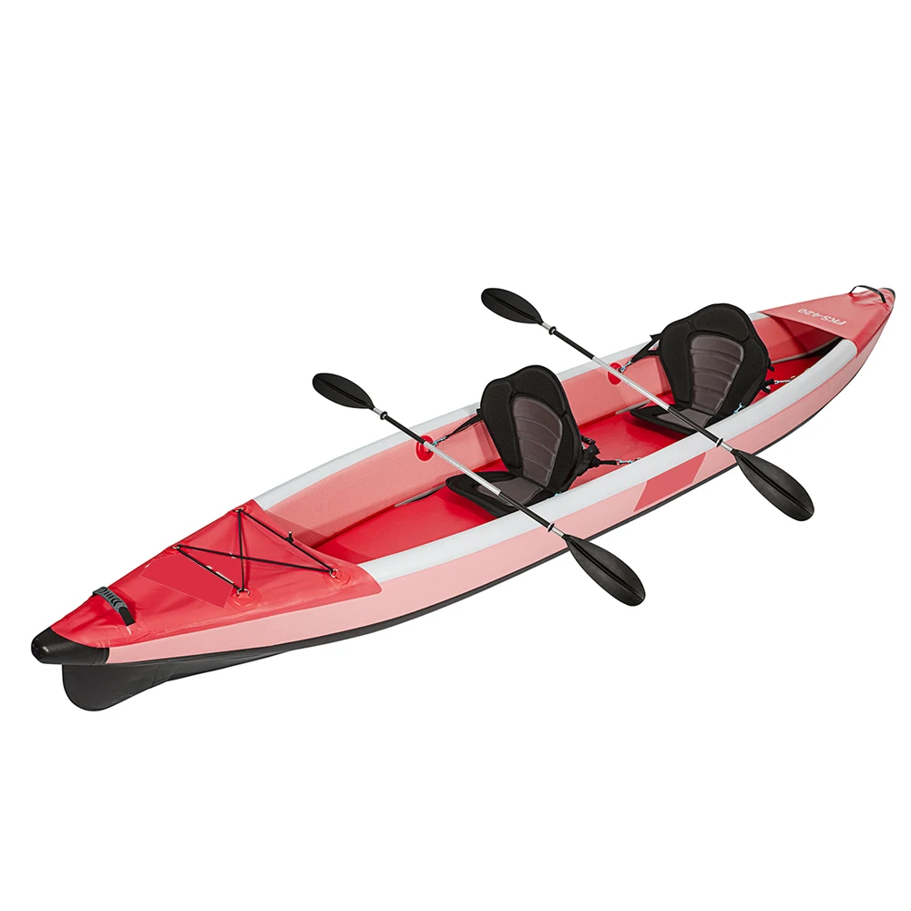 Portable Double Seat Kayak Foldable Inflatable Fishing Boat Canoe Outdoor 2 Person Kayak
