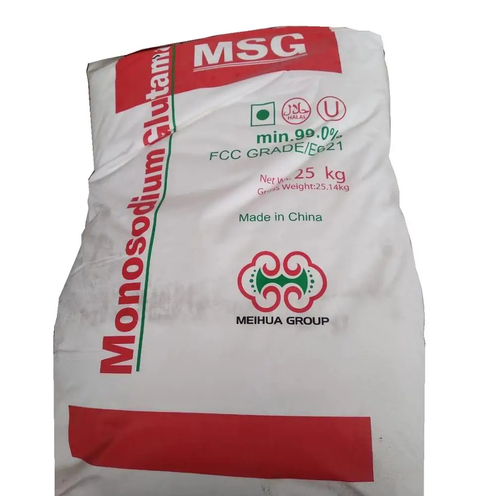 Надежное качество и хорошая цена моно-глутамат натрия MSG 99% Meihua Brand 30-120