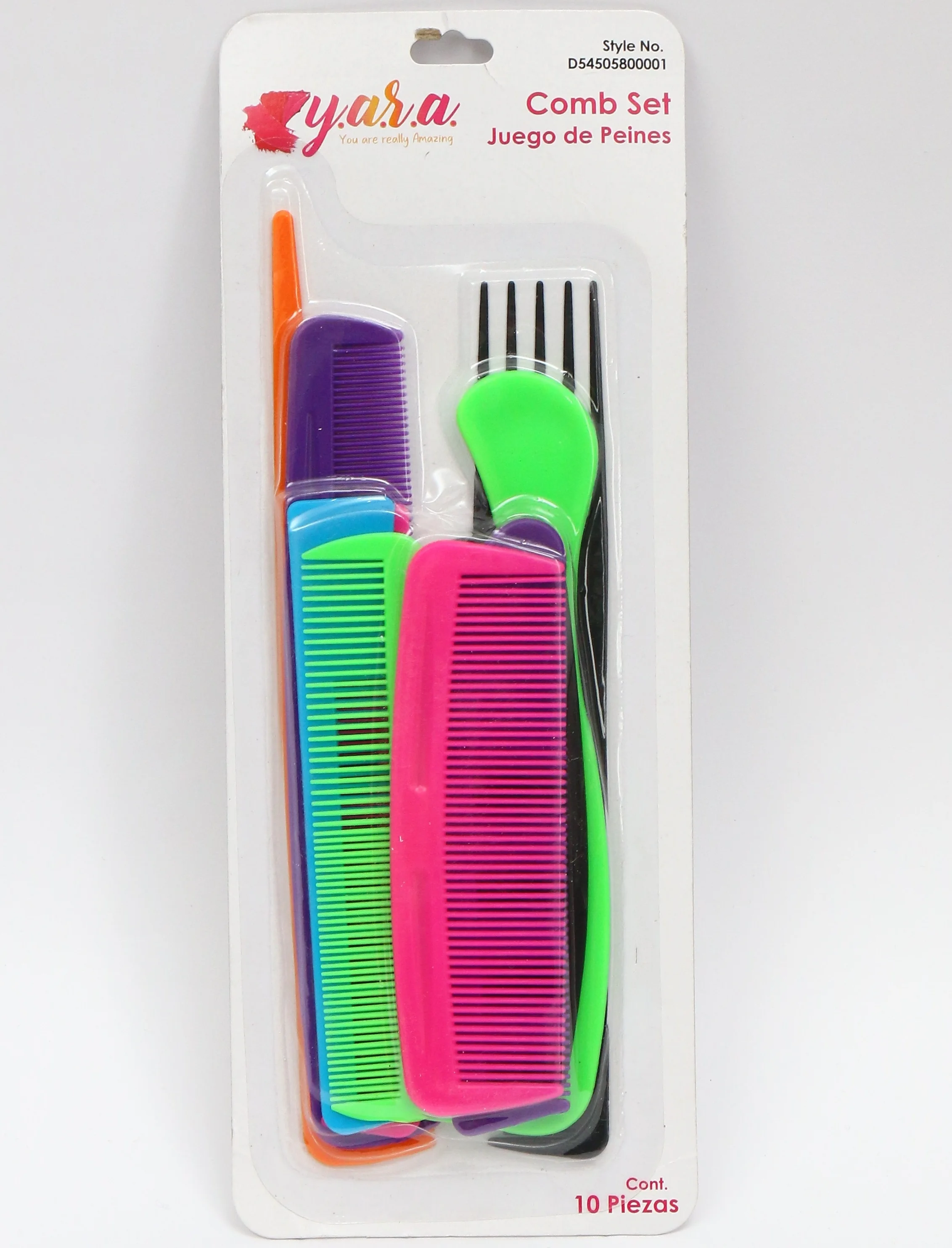 Hot double color tortoise color plastic Professional hair straightener peine comb brush ningbo china alibaba