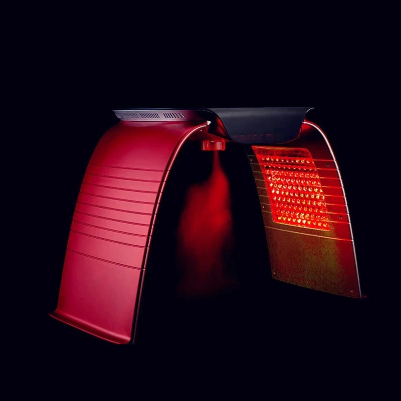 7 видов цветов PDT LED светотерапию омоложения кожи красота машина с уход за кожей лица паровой холодной и горячей нано-распыляющее Антивозрастная светодиодная маска