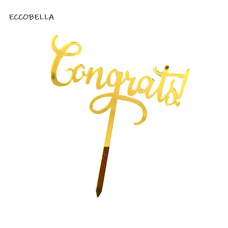 Congrats cake topper acrylic cake topper for pary decoration