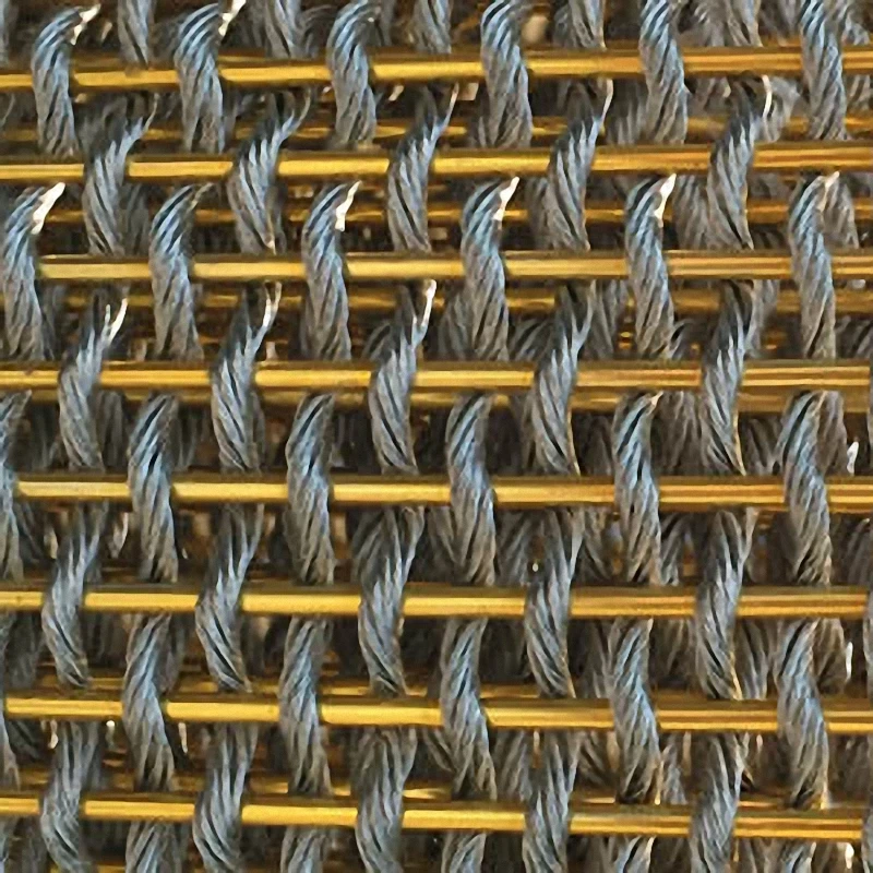 Custom-manufactured Stainless Steel Woven Wire Mesh For Cabinet