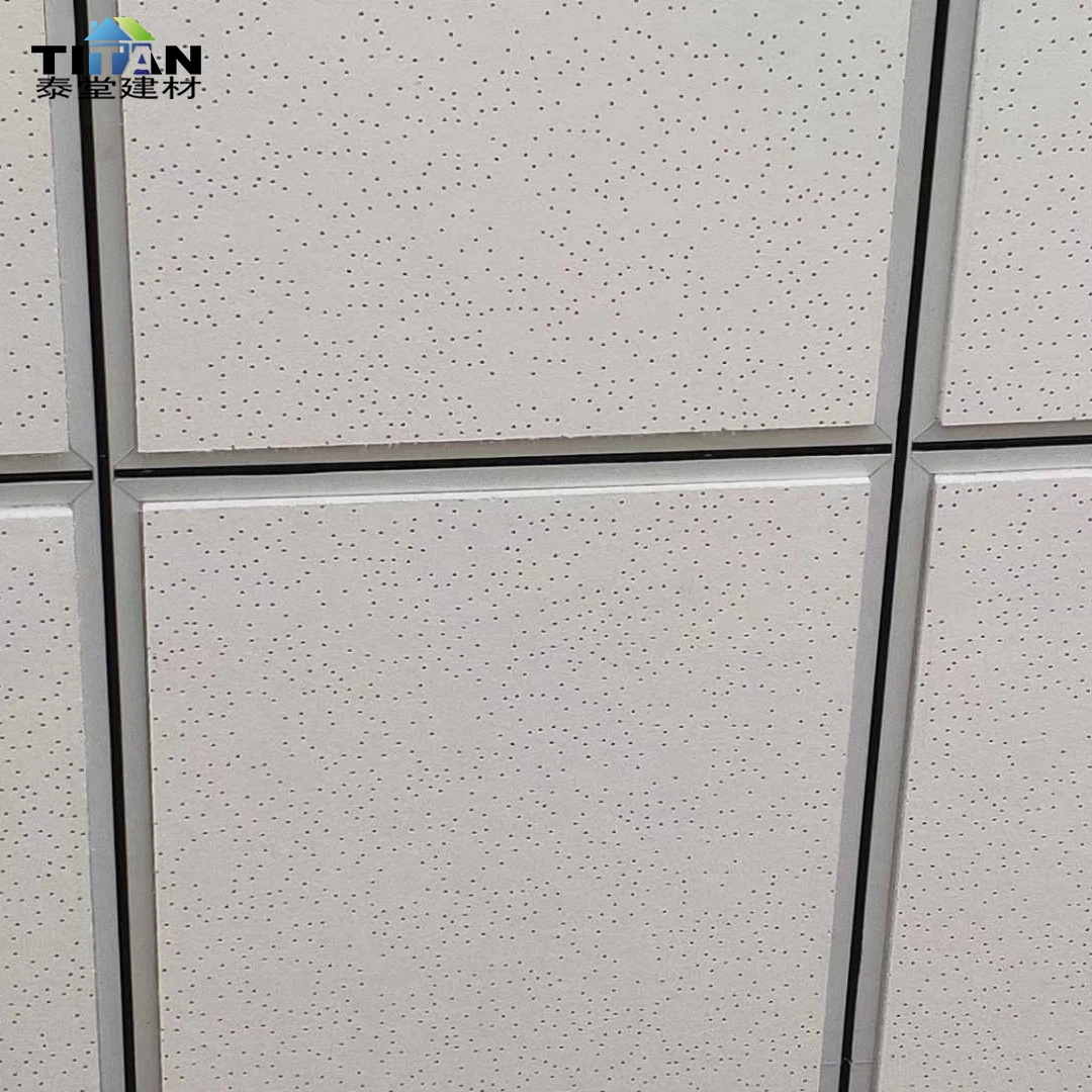 Mineralfaserplatte Plafond Acoustique Suspended Ceiling Plates 60X60 Soundproof Ceiling Tiles White