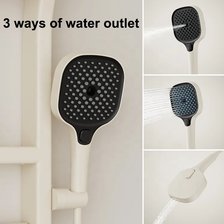 High Quality LED Multifunctional Shower Panel Column Smart Wall Mounted Shower Set Waterfall Thermostatic Bathroom Shower Set