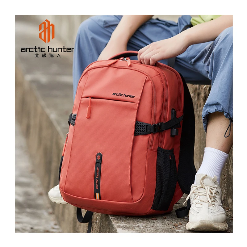 Arctic Hunter Rucksack Laptop Designer Casual Daily Backpack With USB Charging Port Large Outdoor Gym Sport Backpack Mochilas