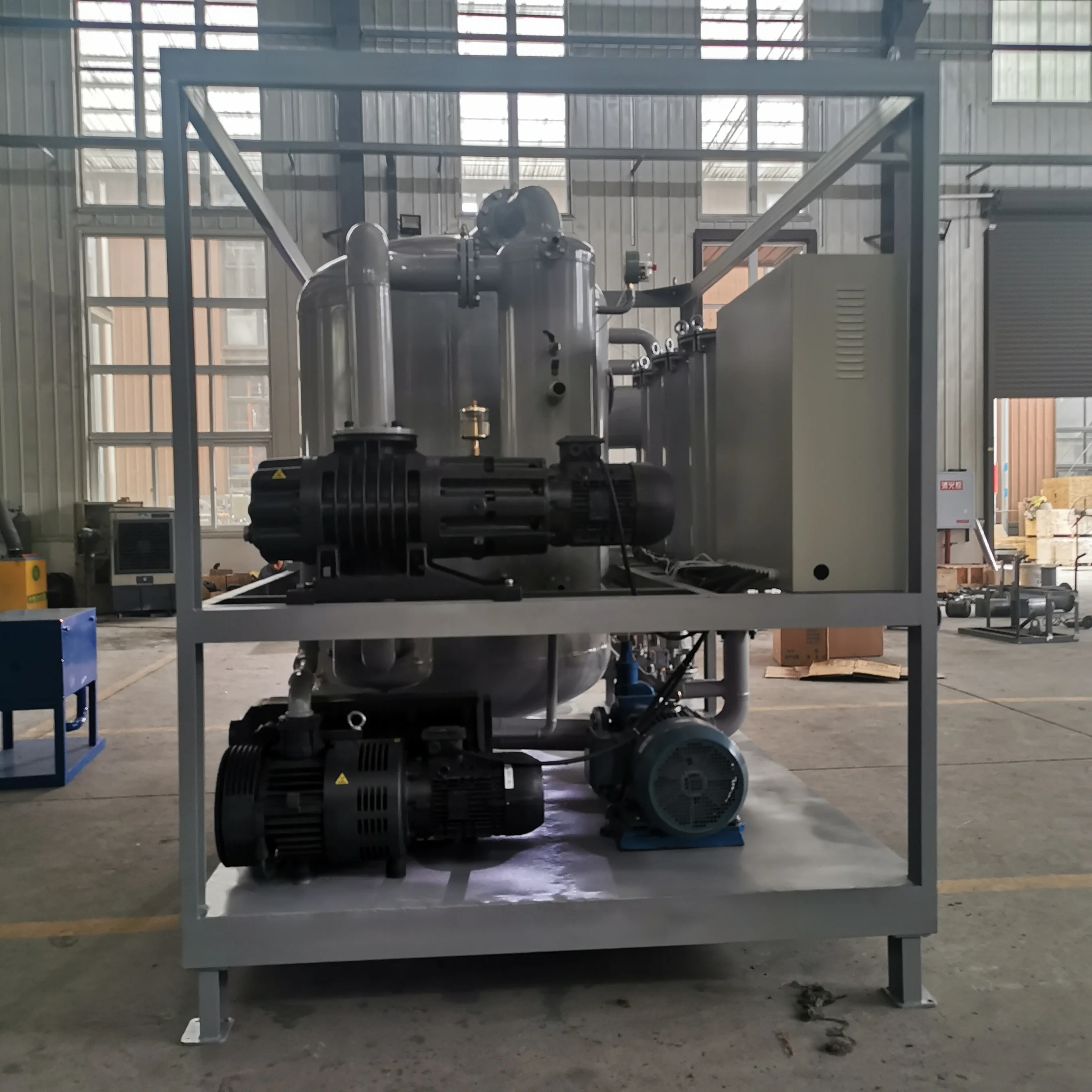 Trailer and enclosed High Vacuum used  transformer oil purifier,black oil recycling system