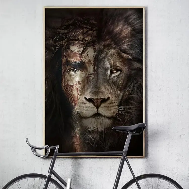 
Animal Pictures Modern Art Wall Decor Lion Poster No Frame King Of The Forest Lions Painting For Home Decoration 