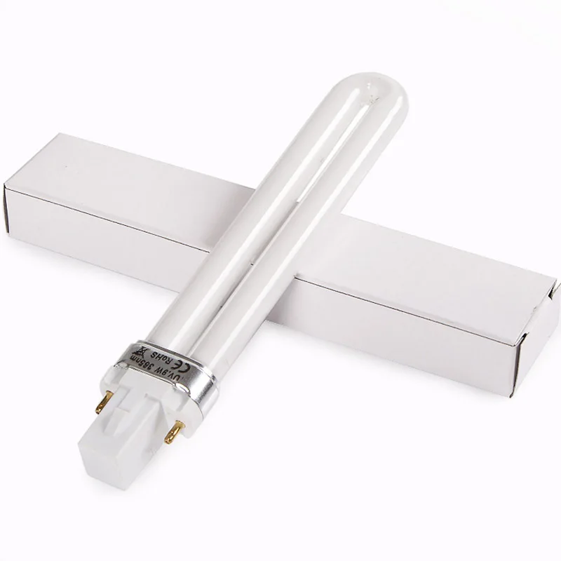 Electronical 9W Not Inductance Bulb U-Shaped 365nm Led UV Light Bulb Tube for Nail Art Dryer UV Lamp Light