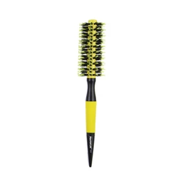 Shining Yellow Ceramic comb heat resistance round brush boar bristle other styling tools styling brush