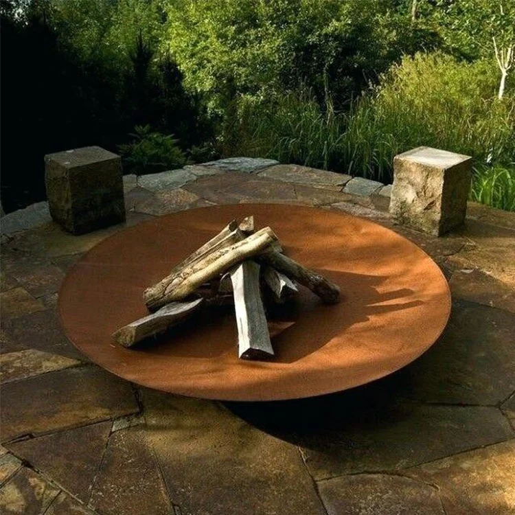 Wood Burning Rustic Steel Fire Bowl Outdoor Metal Fire Bowls
