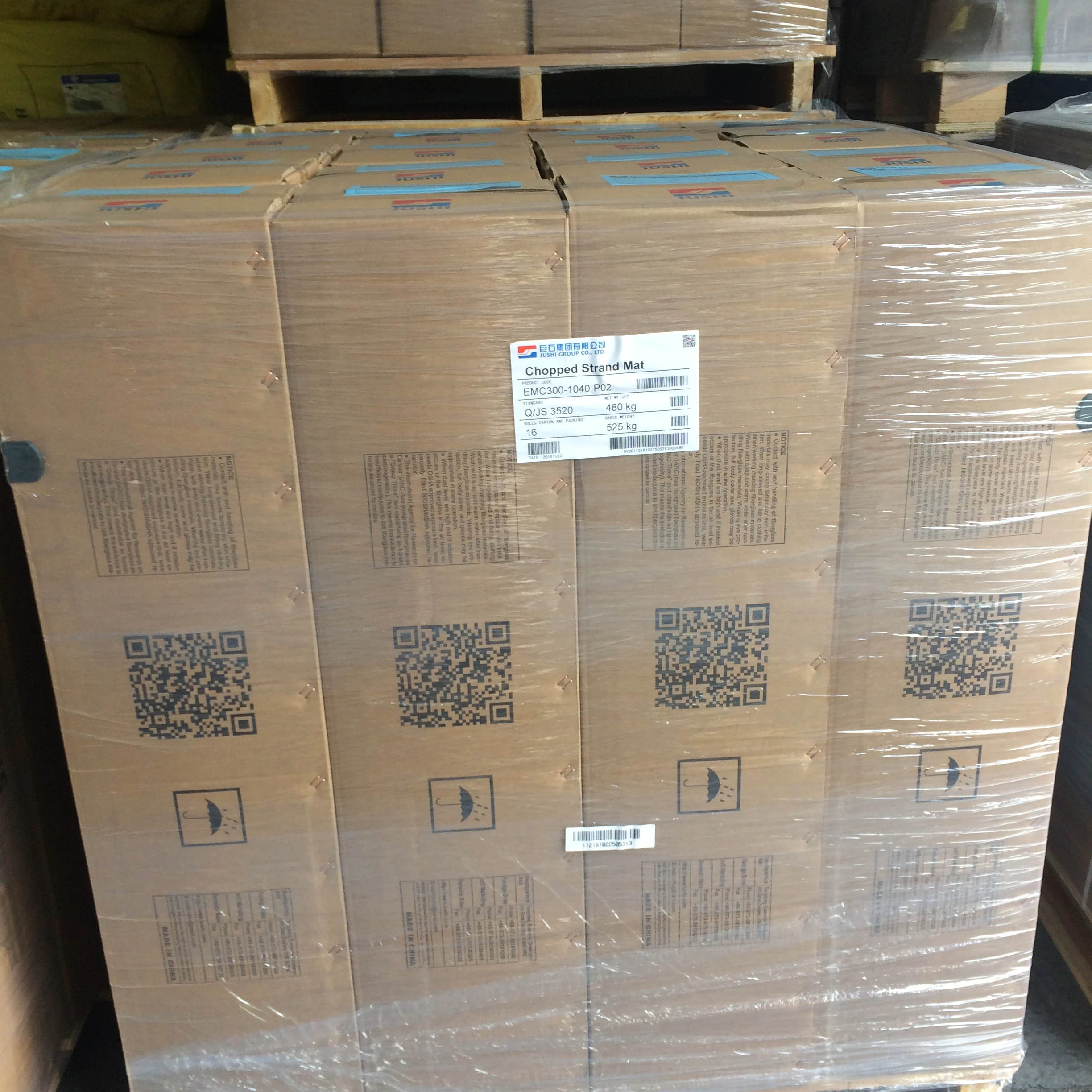 Jushi  fiberglass E-glass chopped strand mat 225/300/450