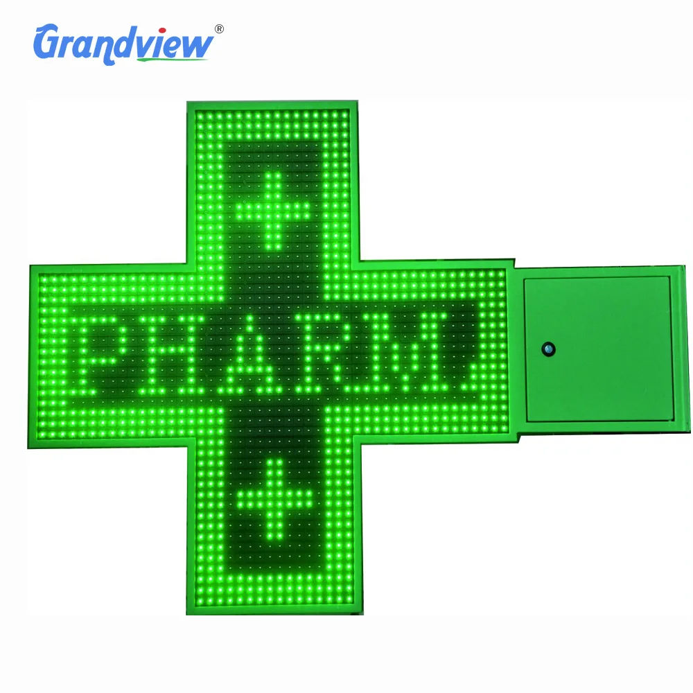 led pharmacy cross sign display/pharmacy green cross led sign/3d led pharmacy cross sign