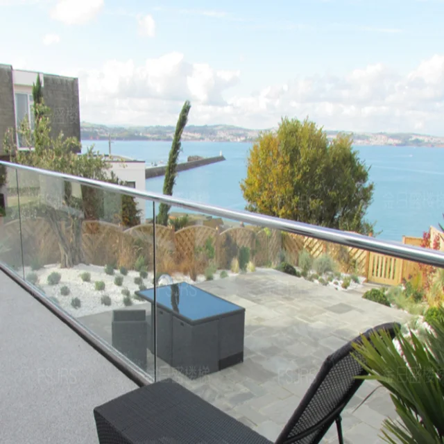 Hot selling round or rectangle top pipe stainless steel balustrades handrails stair railing