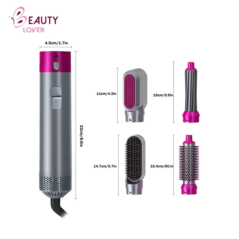Silk Professional Straightening Brush Automatic Hair Curler Hot Air Comb