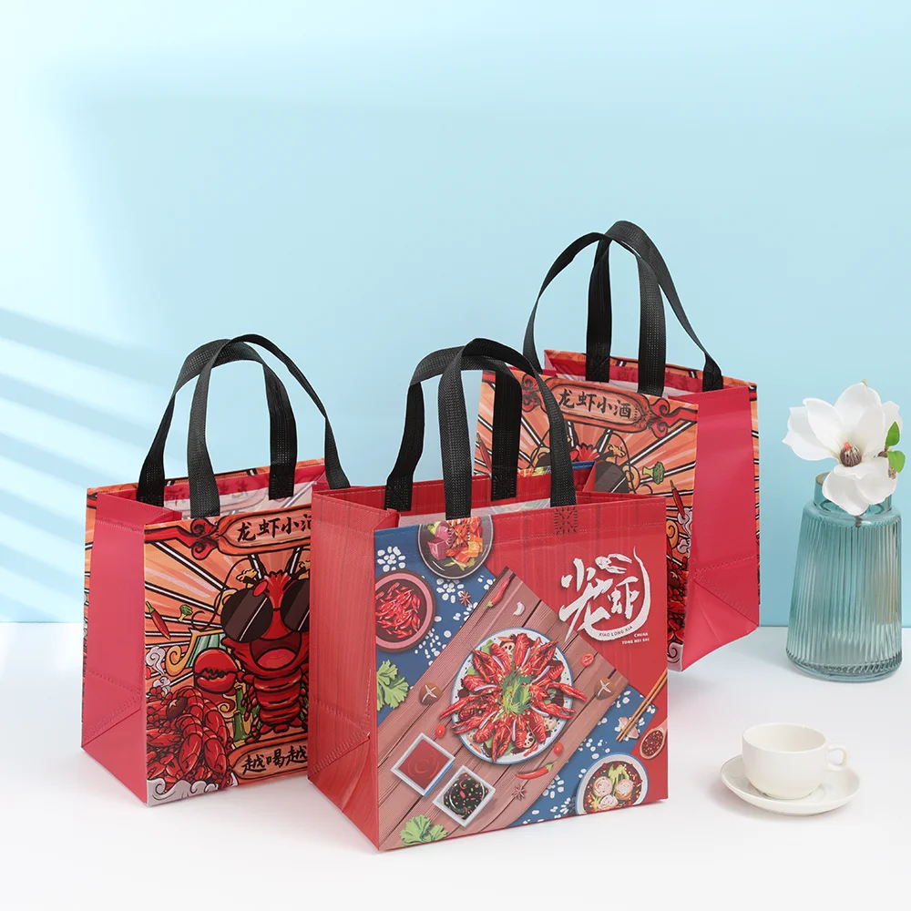 Professional Manufacturer Wholesale Custom Assorted Colors Foldable Non Woven Fabric Tote Shopping Bags