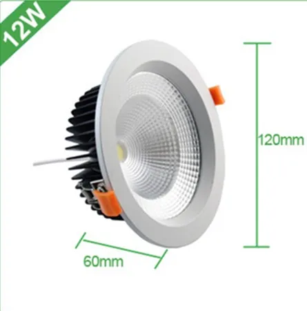 Die-casting Aluminum 12W 18W 25W 30W 40W AC COB Driverless LED Ceiling Light