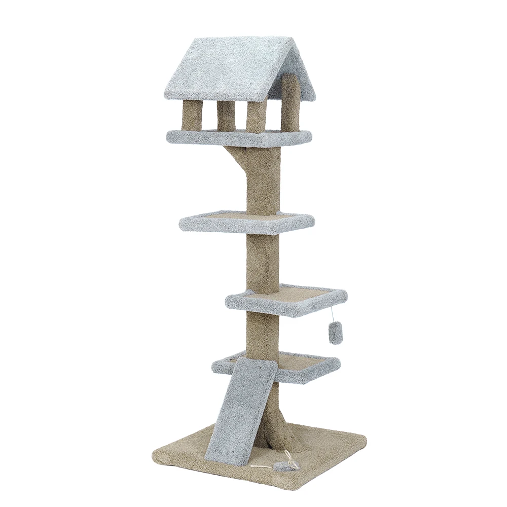 Custom OEM Multilayer Pet Scratcher Jungle Gym Modern Luxury Cat Castle Tree