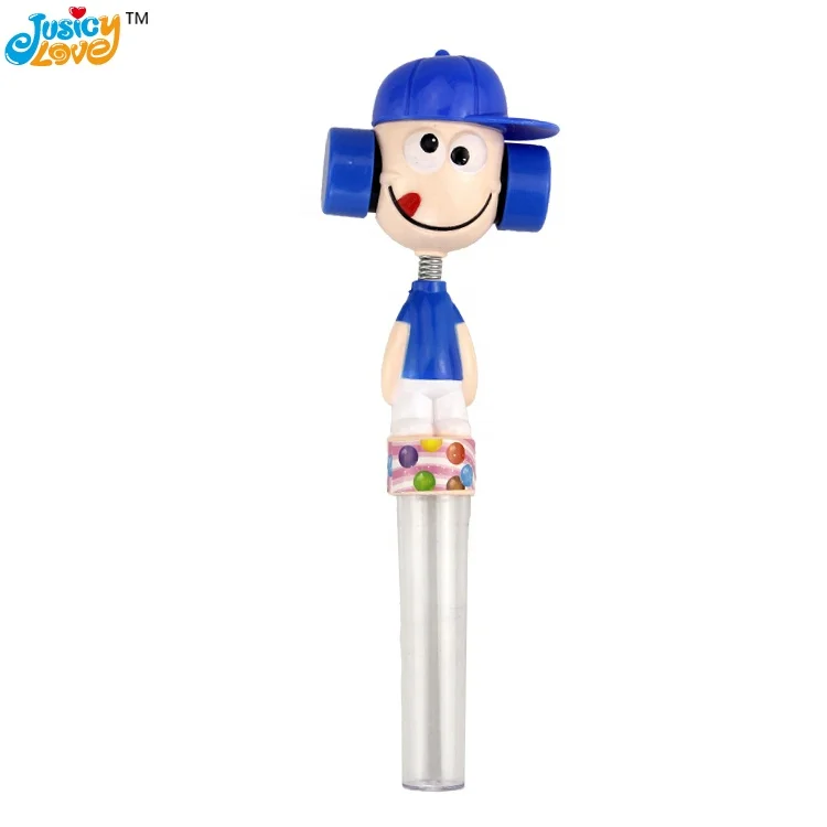 Hot Selling Plastic Shake Head Clown Candy Toy Sweet
