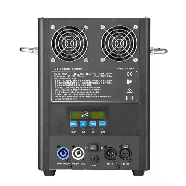 Celebration Performance Wedding Entertainment Safe And Environmental Protection Steel Plate Cold Fireworks Machine