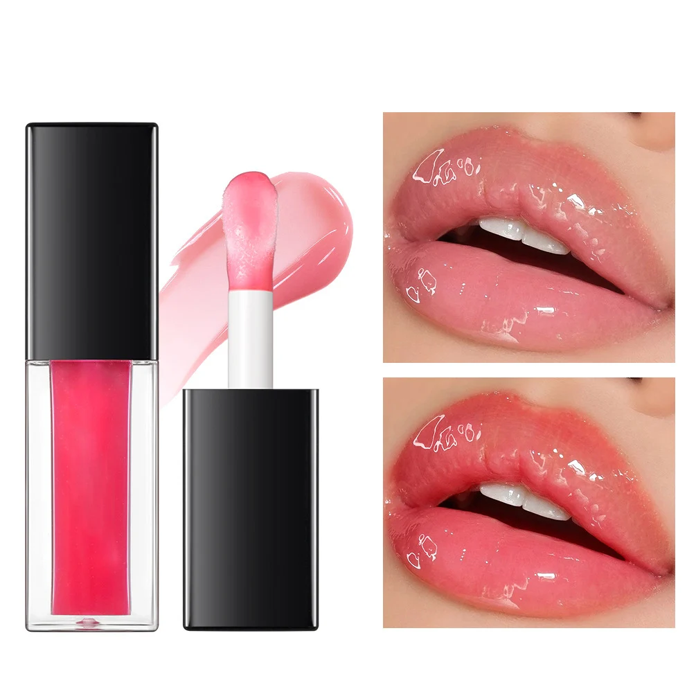 Waterproof Hydrating Moisturizing Jelly Texture Mirror Plumping Crystal Effect Tinted Lip Oil Lip Glaze